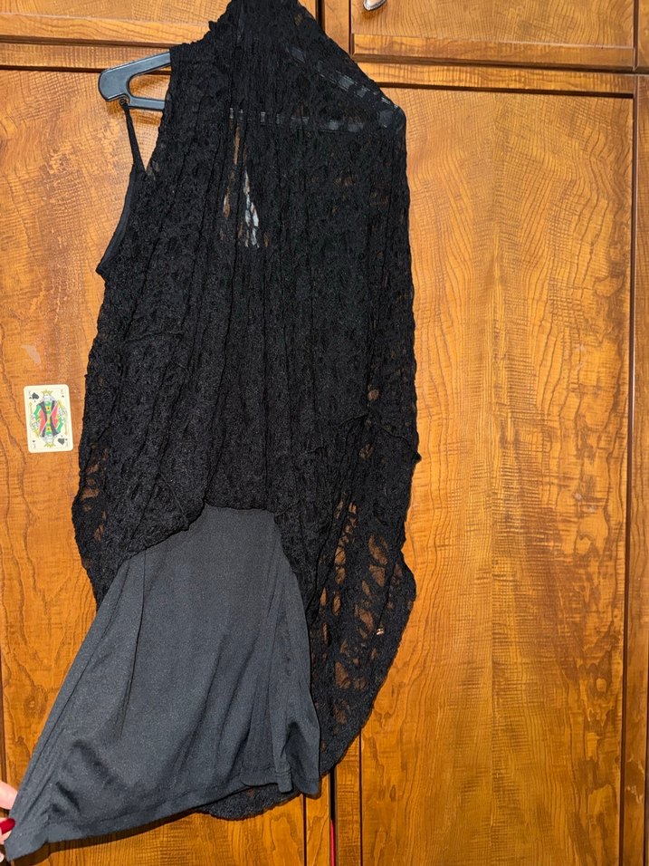 Siyah Uzun Askılı Kadın Elbise - Görsel 2