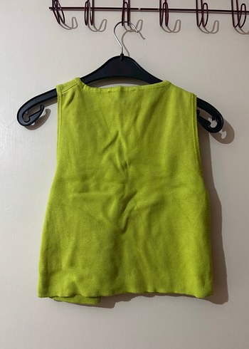 Yeşil Mini Kesim Asimetrik Yaka Kadın Atlet - Görsel 3