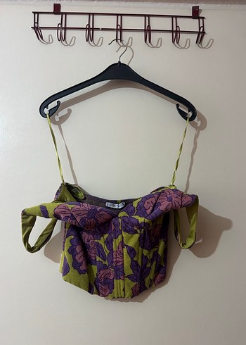 Çiçek Desenli Mini Büstiyer - Görsel 2