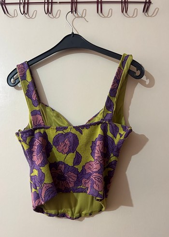 Çiçek Desenli Mini Büstiyer - Görsel 3