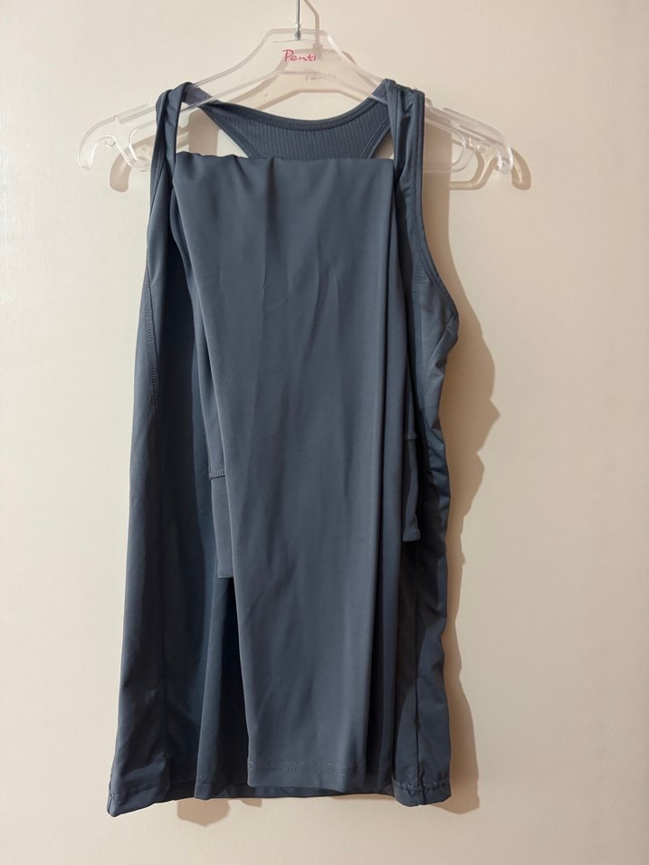 Gri Dikişsiz Spor Atlet ve Tayt Takım - Görsel 2