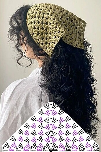 Bershka örgü bandana