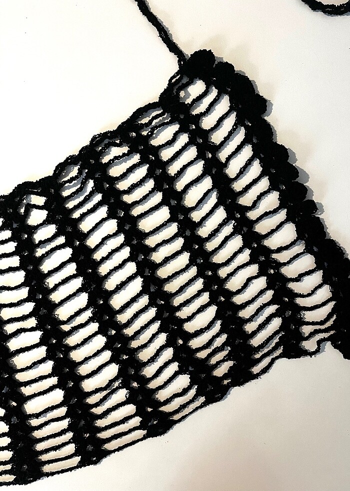 örgü pareo plaj eteği - Görsel 3