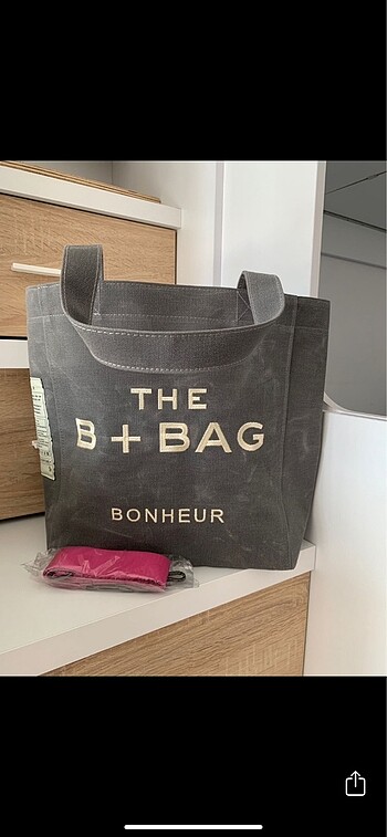 Diğer B+BAG BONHEUR GHOST GREY ORTA BOY