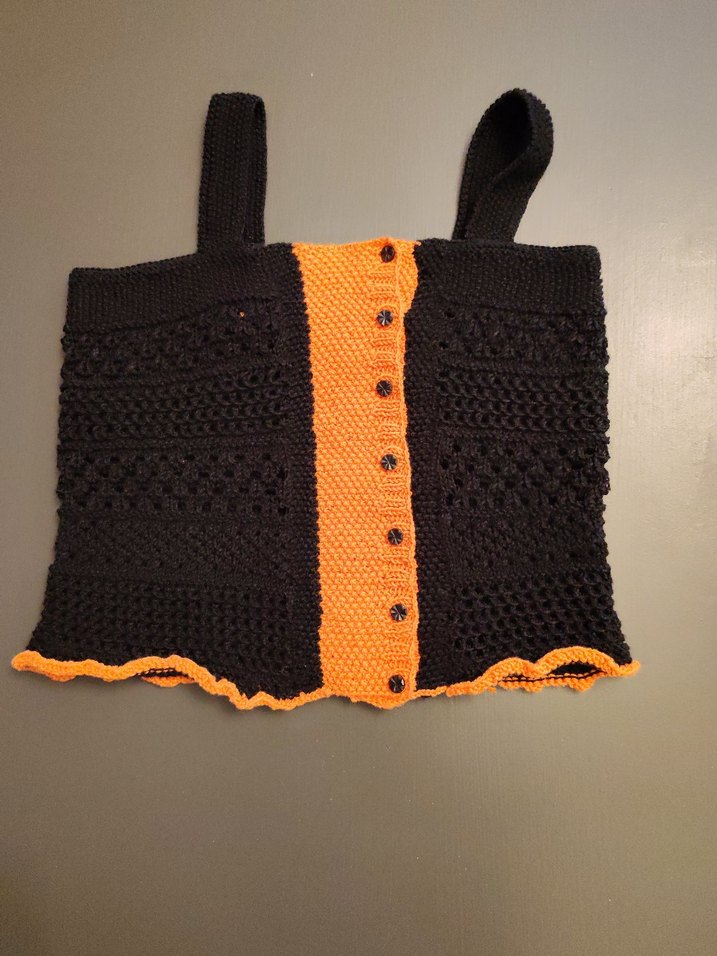 Siyah Dantel Detaylı Kız Çocuk Örgü straplez bluz - Görsel 3