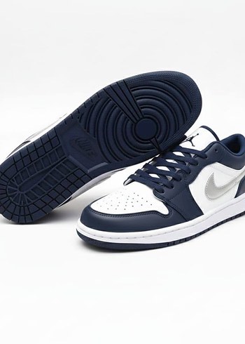 Lacivert Beyaz Bağcıklı Erkek Spor Ayakkabı - Görsel 3