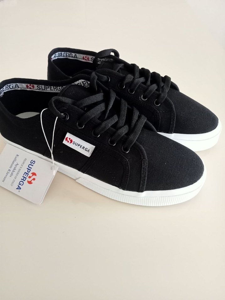 Siyah Erkek Spor Ayakkabı Velcro Detaylı - Görsel 4