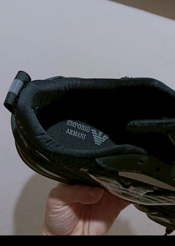 Siyah EA7 Emporio Armani Bağcıklı Spor Ayakkabı - Görsel 4