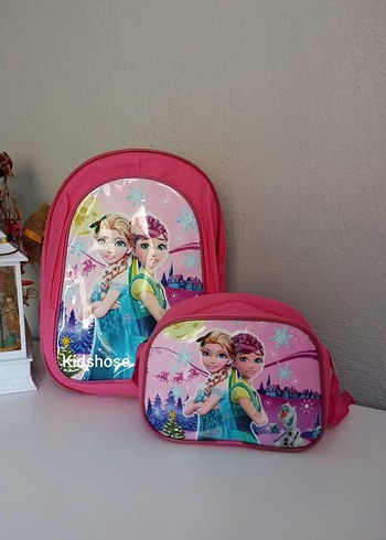 Renkli Unicorn ve Hayvan Desenli Okul Çantası - Görsel 4