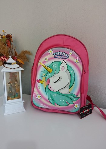 Renkli Unicorn ve Hayvan Desenli Okul Çantası - Görsel 5