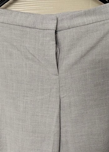 Zara Gri Keten Kumaş Kadın Pantolon