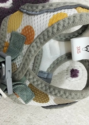 Gri Yumuşak Kumaşlı Köpek Göğüs Tasması - Görsel 2