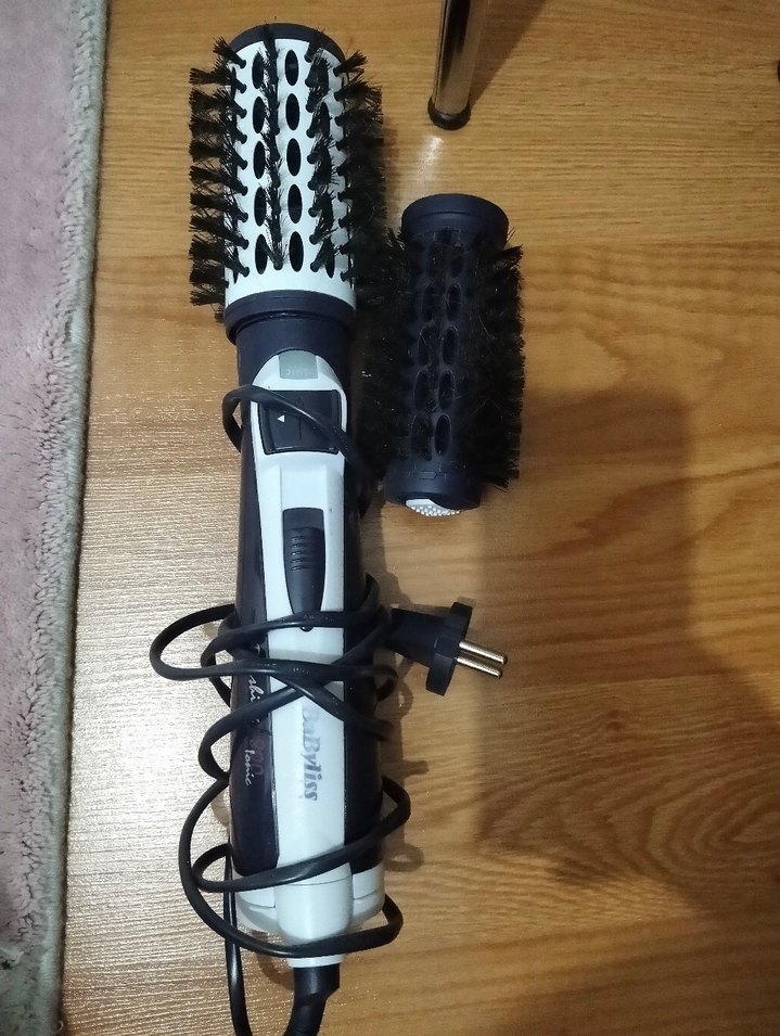 Gri-Beyaz Saç Şekillendirici Fırça - Görsel 2