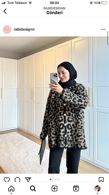 Leopar hırka