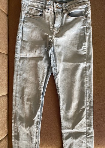 H&M Acik Gri Slim Fit Denim Jean