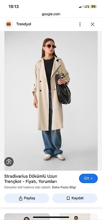 s Beden stradivarius trençkot