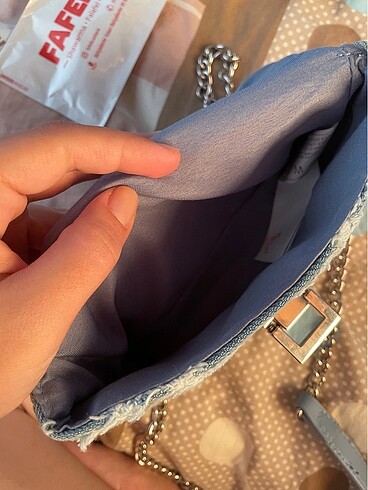 Stradivarius stradivarius denim çanta