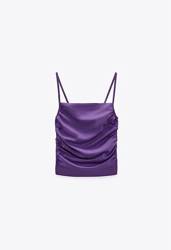 Zara Büzgülü Top
