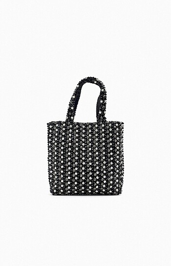 Zara Boncuklu Mini Çanta