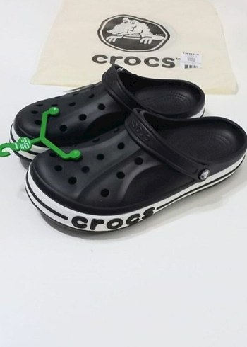 Siyah Crocs Erkek Terlik Bantlı