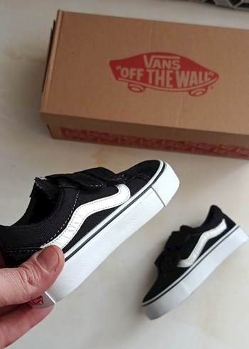 VansBeyaz Siyah çocuk Spor Ayakkabı