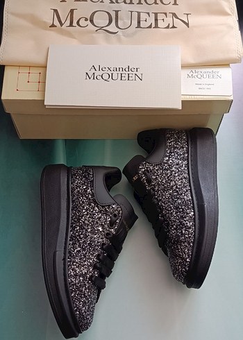 Alexander McQueen Gri Simli Platform Spor Ayakkabı
