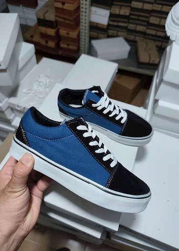 Vans Mavi Siyah Kadın Spor Ayakkabı