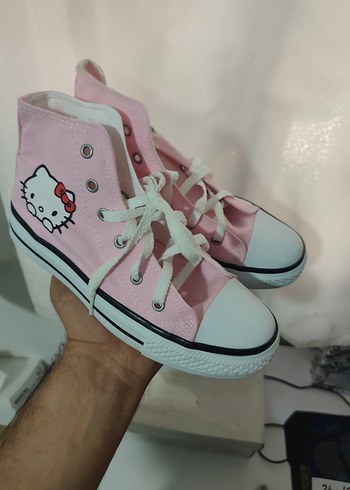 35 Beden Pembe Hello Kitty çocuk Spor Ayakkabı