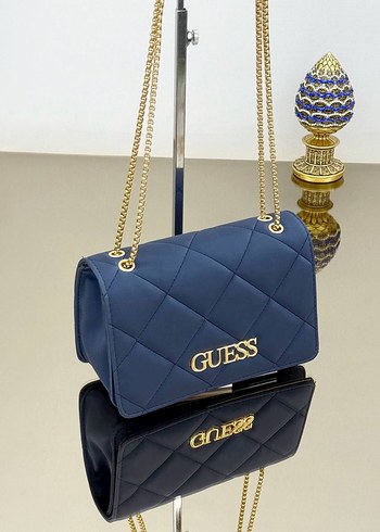 Guess Zincir Detaylı bej renk askılı çapraz Kadın Çanta