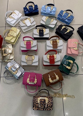  Beden kahverengi Renk Versace el ve askılı çapraz çanta