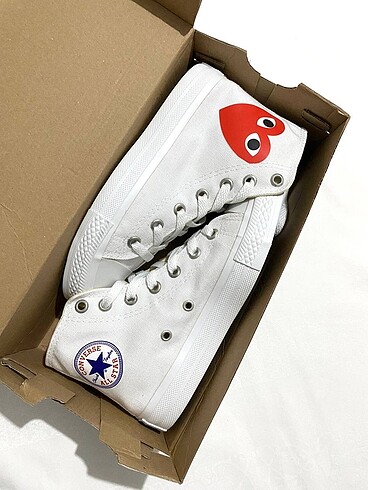 38 Beden Converse uzun kalpli gözlü spor ayakkabı