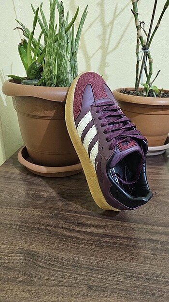 39 Beden bordo Renk Adidas samba bordo Spor ayakkabı