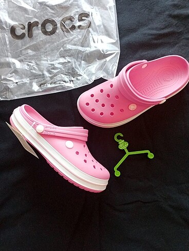 37 Beden pembe Renk Crocs terlik