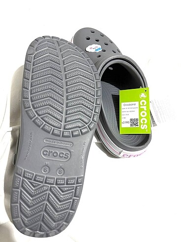 36 Beden gri Renk Crocs terlik