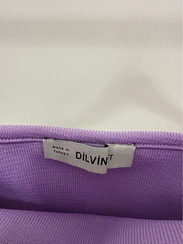 universal Beden mor Renk Dilvin Kadin Mor Bilyeli Crop Top
