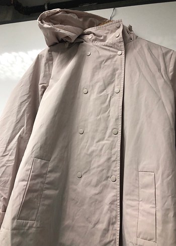 Bej Kadın Uzun Parka Kürklü Kapüşonlu - Görsel 4