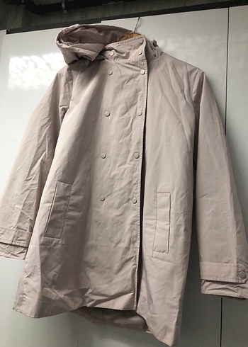 Bej Kadın Uzun Parka Kürklü Kapüşonlu - Görsel 5