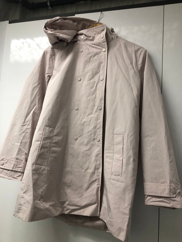 Bej Kadın Uzun Parka Kürklü Kapüşonlu - Görsel 5