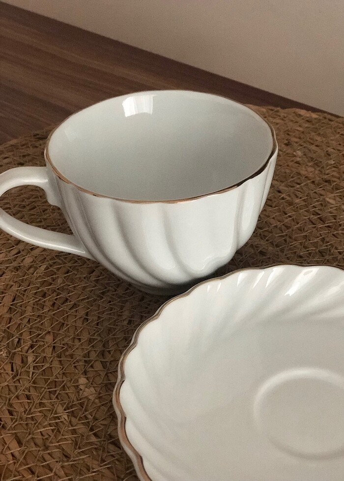 Tabaklı tekli fincan.Ürün sıfırdır. - Görsel 4