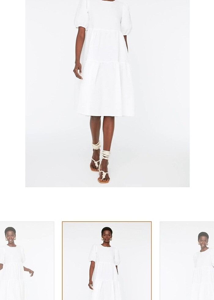 TRENDYOLMİLLA VOLANLI ELBİSE - Görsel 4