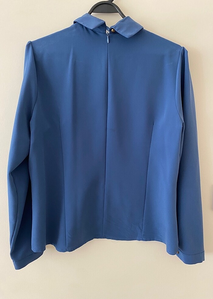 MAVİ GÖMLEK BLUZ - Görsel 3