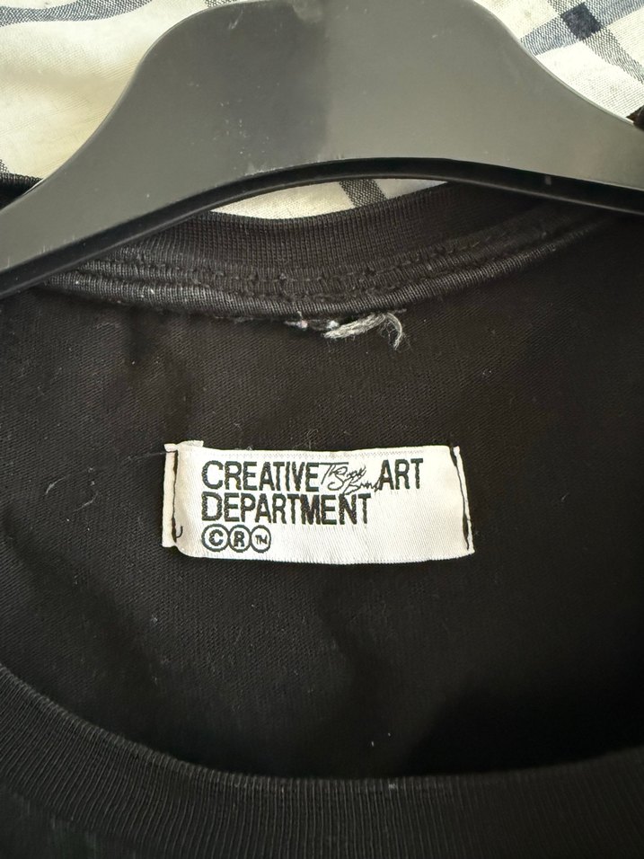 Siyah Baskılı Loose Fit Erkek Tişört - Görsel 3