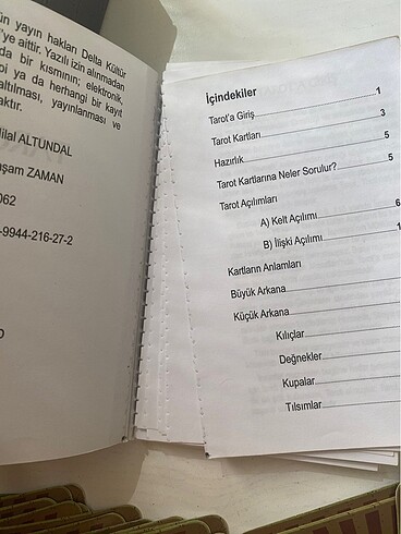  Tarot destesi sert ahşap kutu