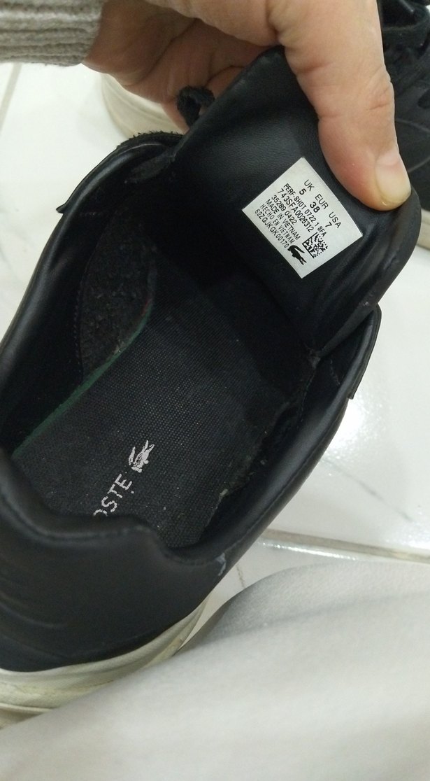 Lacoste Siyah Bağcıklı Erkek Sneaker - Görsel 2