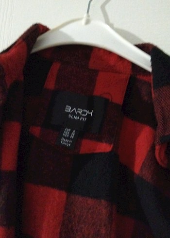 Uzun Kollu Kırmızı Ekose erkek gomlek - Görsel 2