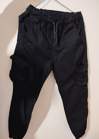 Siyah Kemerli bayan Bol Kesim Denim Pantolon