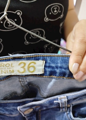 36 Beden Kadın Mavi Denim Günlük Kot Pantolon