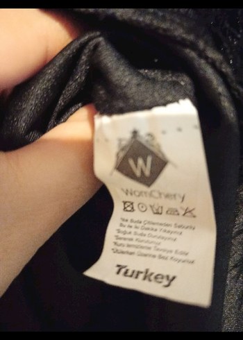 s Beden siyah Renk Kürk Detaylı Siyah Mini Goth Elbise