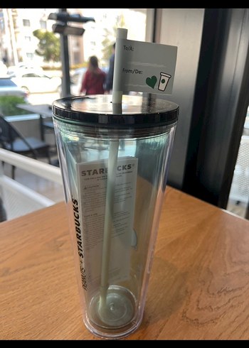 Starbucks Bej ve Gri Bardak