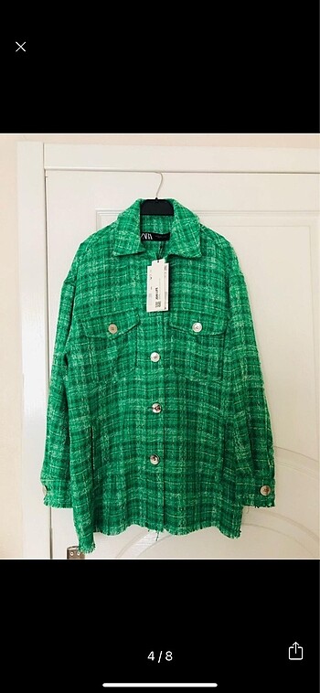 xs Beden yeşil Renk Orjinal Zara Ceket/Blazer
